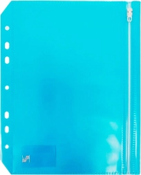 Torbica na patentni zatvarač format A5 plava