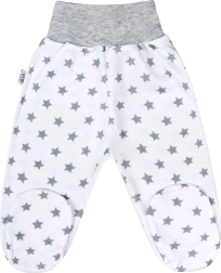 Dječje poludupačke New Baby Classic II sive sa zvjezdicama
