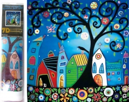 Dijamantno slikanje 7D Bajkoviti grad 30 × 30 cm