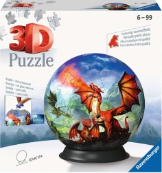 Ravensburger 3D Puzzleball Mistični Zmaj 73 dijelova