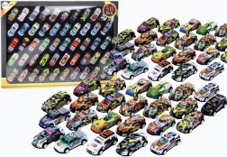 Set od 50 šarenih metalnih autića na navijanje