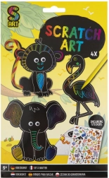 Kreativni set s izgrebanim životinjama