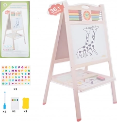 Drvena obostrana ploča s abakusom i dodacima