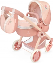 Sklopiva kolica za lutke 3 u 1 s torbom Tulipe 70 cm