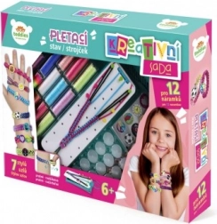 kreativni set za izradu narukvica s tkalačkim stanom i dodacima