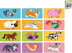 Dječje puzzle životinjice u kutiji (24 dijela, 12 slika) od 18 mjeseci