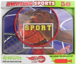 Veliki koš za košarku s loptom i pumpom