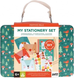 kreativni kovček set za pisanje sa životinjama petit collage