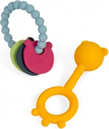 Silikonska zvečka i grizalo 2 u 1 te grizni prsten za bebe