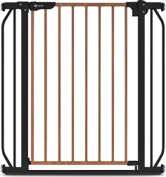 Dječja sigurnosna barijera LIONELO Truus Slim Black Carbon Natural