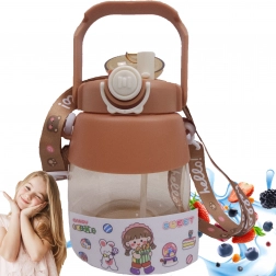 Sportska boca sa slamkom i remenom 1 l