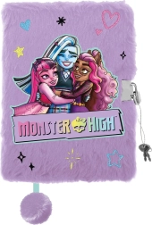 Monster High plišani dnevnik s lokotom A5, 96 stranica