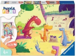 Ravensburger puzzle i igra: Dinosauri 2x24 dijelova
