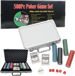 Profesionalni poker set 500 dijelova u aluminijskom koferu