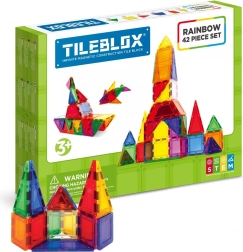 Magnetične kocke Tileblox Rainbow set 42 komada
