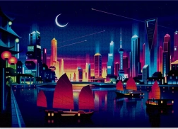 Slagalica CLOUDBERRIES Skyline – 1000 dijelova