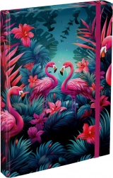 BAAGL Mape za školske bilježnice A4 – flamingosi