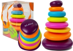Šarena piramida s prstenovima za djecu