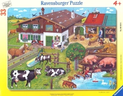 Puzzle Životinje na farmi 33 dijelova