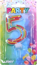 Party svijeća broj 5 – crtice