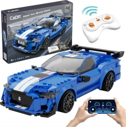Konstrukcijski set CADA daljinski upravljani trkaći automobil Blue Knight 500, 325 dijelova