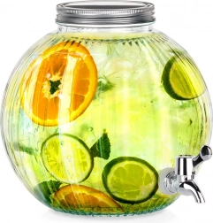 Stakleni dispenzer za napitke s pipcem 5,5 l