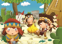 Puzzle Indijanci 50 dijelova