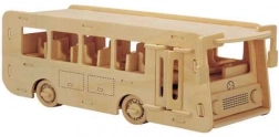 Woodcraft Drvene 3D puzzle autobus