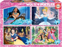 Educa puzzle Disney princeze 4u1
