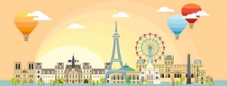 Panoramske puzzle 1000 dijelova – PARIS od Ravensburgera