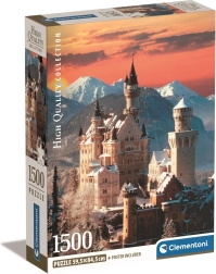 Puzzle 1500 dijelova compact Neuschwanstein