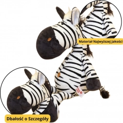 Plišana igračka zebra crnobijela 25 cm