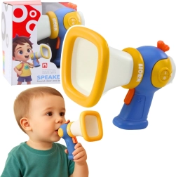 Dječji megafon s promjenom glasa i svjetlosnim efektima – plavi