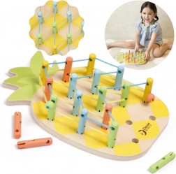 Drvena igračka s navlačenjem Ananas Classic World