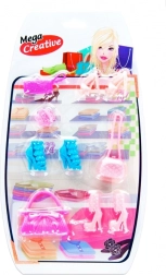 Set of Shoes and Handbags for a Doll