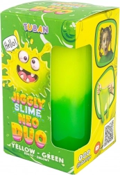 tuban jiggly slime neo duo dvobojni žuto‑zeleni 430 g