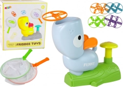 Igra spretnosti Ulovi frizbi – leteći diskovi s katapultom, plava