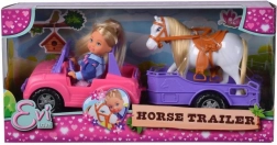 lutkica Evi Love s džipom i prikolicom za konje