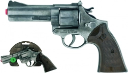 Policijski revolver Gold collection srebrni metalni 12 metaka
