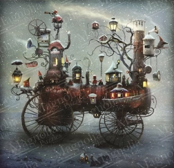 Puzzle Velika snježna vožnja 1023 dijelova