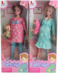 Lutka s trudničkim trbuhom i bebom, zglobna