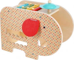 Drveni glazbeni slon 5u1 Petit Collage