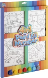 Slikanje prema brojevima 4u1 za dječake – kreativni set