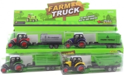 Metalni traktor s povratnim pogonom s plastičnom prikolicom