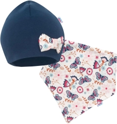 Dječja kapica i marama za vrat NEW BABY Missy plava
