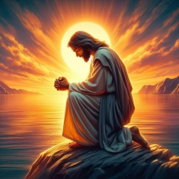 Dijamantno slikanje Molitveni Isus 30 × 40 cm