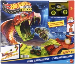 Hot Wheels Monster Trucks Snake Slam Takedown igraći set s kamionom BONE SHAKER