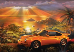ART PUZZLE Slagalica žuti Porsche 1500 dijelova