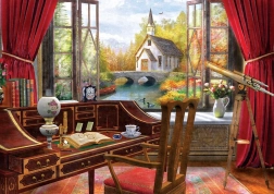 Puzzle ART PUZZLE pogled iz radne sobe 500 dijelova
