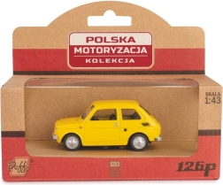 Model automobila Fiat 126p žuti 1:43